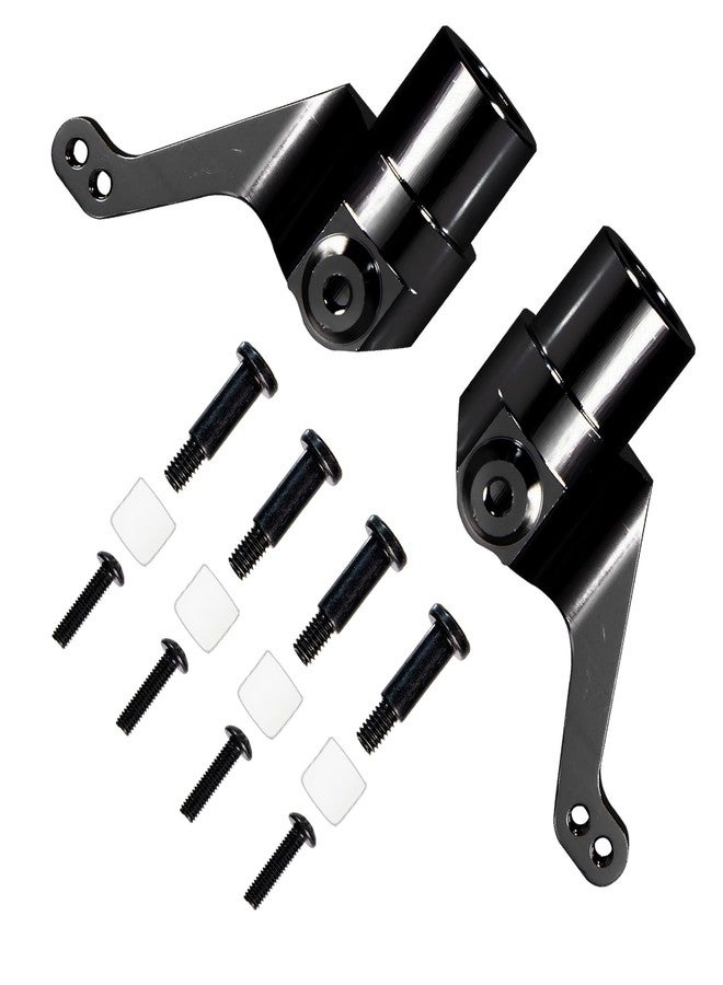 TOOMOD Aluminum Steering Knuckle for Tamiya Super ClodBuster Bullhead CB2108 Upgrades Parts (Black) - Image 1